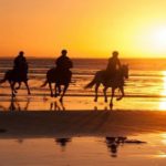 Domaine de la Franqui paardrijden op het strand