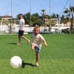 Voetballen bij Villa Alwin