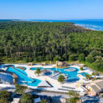 Overzicht zwembaden en omgeving van Soulac Plage
