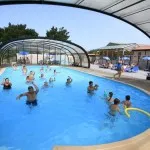 Campingplatz La Bretonnière Möglichkeit des bedeckten Schwimmbades