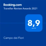 Booking.com Traveller Review Award Campo dei Fiori 2021
