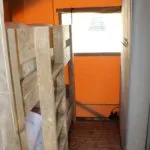 Kinderslaapkamer met stapelbed in safaritent 4 personen