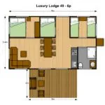 Safari Luxery Lodge 6 p (met bedstee)