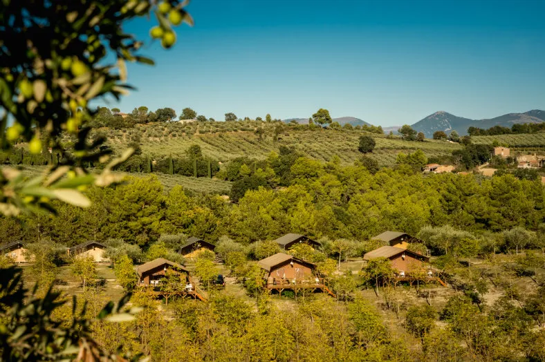 Lodge op Pian di Boccio en omgeving