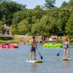 Les Alicourts SUP (Stand Up Paddle) en waterfietsen