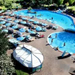 Zwembaden vanuit de lucht camping San Marino