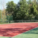 Tennisbaan op camping San Marino