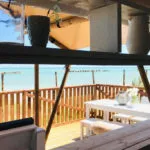 Villa Alwin Beach Resort uitzicht vanaf bar