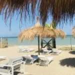 Villa Alwin Beach Resort - beachbar met zonnebedden