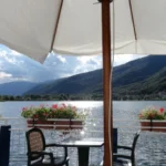 Al lago di lago uitzicht vanaf restaurant