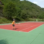 Pittoresque tennisbaan