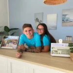 Villa Alwin Beach Resort receptie met Mike en Giulia