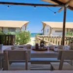 Villa Alwin Beach Resort uitzicht lodgetent Silver